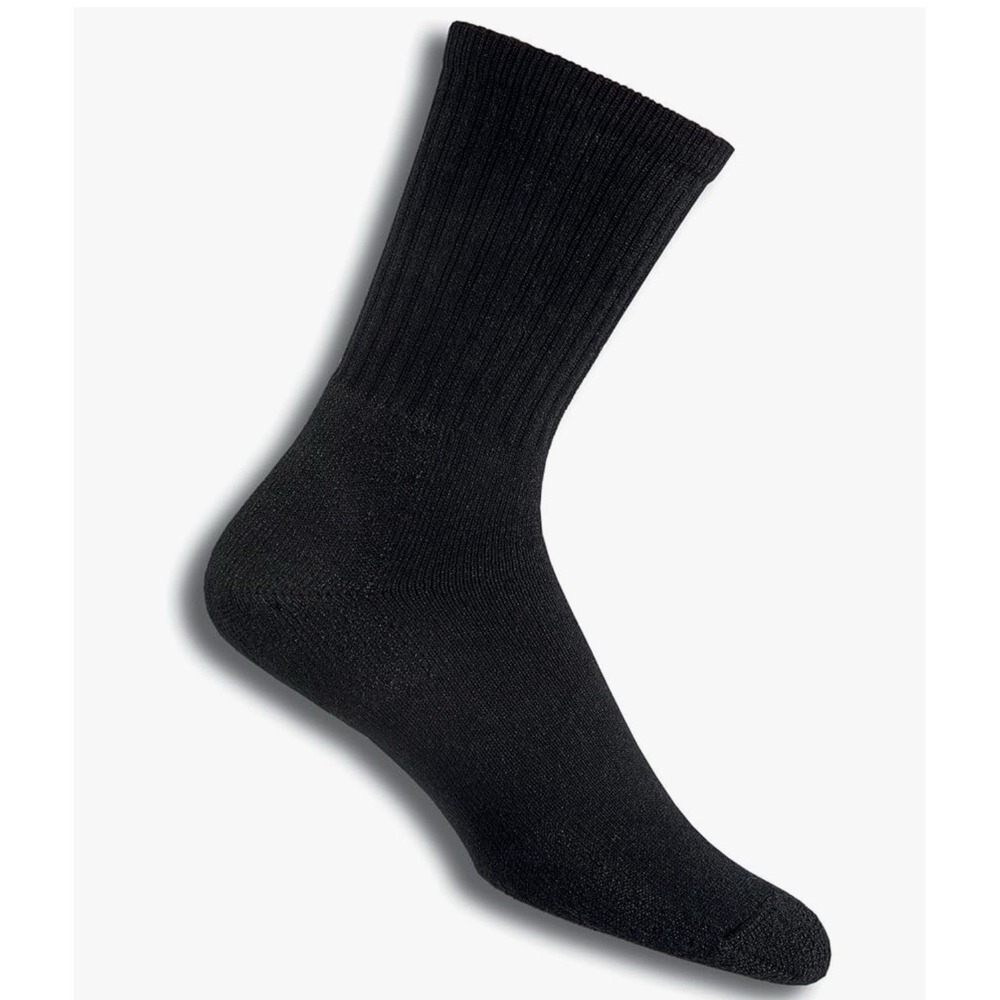 Thorlo Unisex Ultra Light Hiking Lite Padded Socks Black Small Crew‎